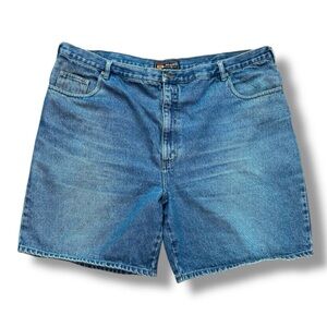 Vintage 90s/Y2K Route 66 Blue Jorts Medium Wash Denim Shorts Men’s Size 48 Baggy